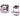 Monsoon Free Center Compression Fittings, 1/2" x 3/4" Single - Black Chrome