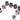 Monsoon Free Center Compression Fittings, 1/2" x 3/4" Six Pack - Black Chrome