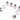 Monsoon Free Center Compression Fittings, 3/8" x 5/8" Six Pack - White
