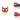 Monsoon Free Center Hardline Compression Fittings, 3/8" x 1/2" 6 Pack - RedFCH-3812-6-RD