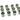 Monsoon Hardline Economy Compression Fittings, 3/8" x 1/2" 12-Pack - Black Chrome
