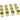 Monsoon Hardline Economy Compression Fittings, 3/8" x 1/2" 12-Pack - Gold
