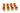 Monsoon Hardline Economy Compression Fittings, 3/8" x 1/2" 12-Pack - Orange