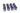 Monsoon Hardline Economy Compression Fittings, 3/8" x 1/2" 12-Pack - Purple