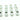 Monsoon Hardline Economy Compression Fittings, 3/8" x 1/2" 12-Pack - White
