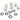 Monsoon Hardline Lock Collar Conversion Kit - 5/8" OD (16mm) - 6 PackPBH-1258-6
