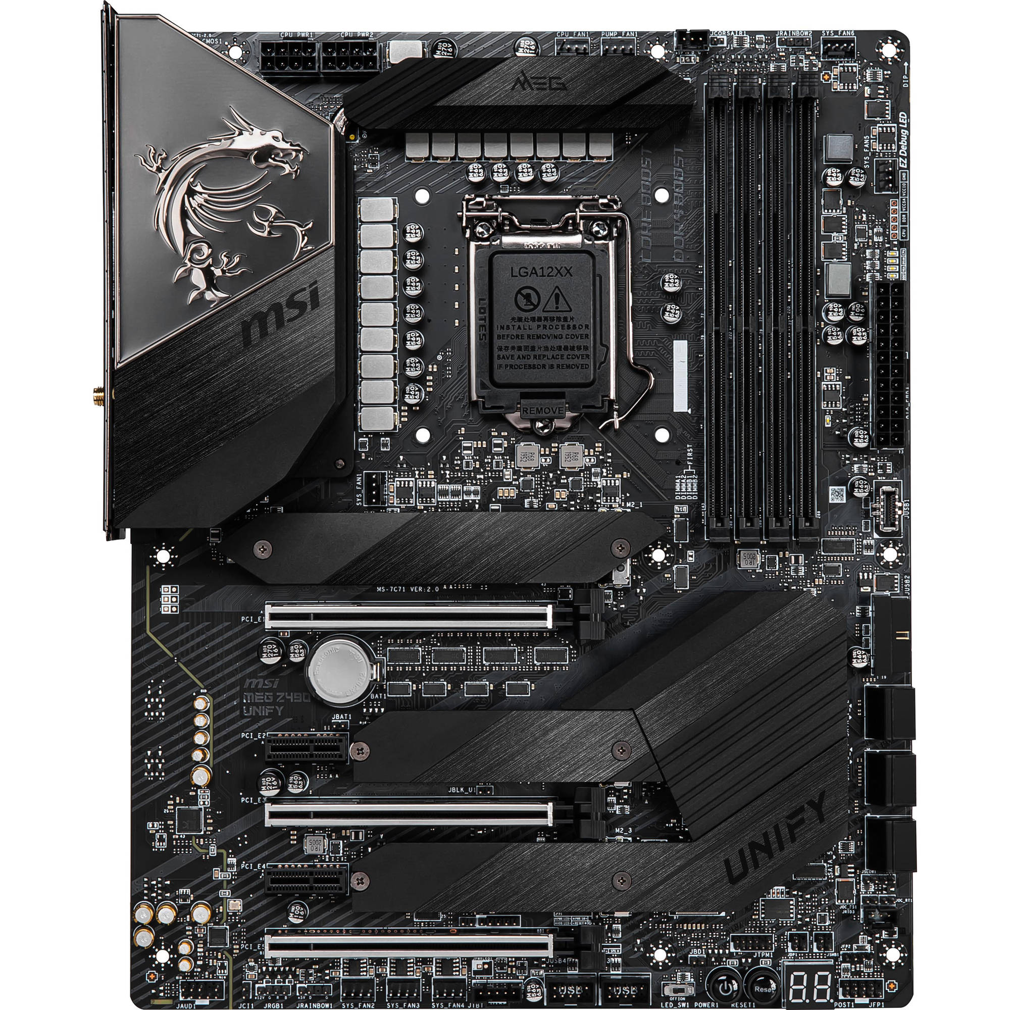 MSI MEG Z490 UNIFY ATX Motherboard - Thumbnail 4