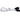 NZXT Single Sleeve 6 - Pin VGA (PCI - Express) Extension 10" - WhiteCB-6V-WT-D