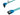 OKGEAR 36 inch SATA 3.0 Cable - Straight to Left Angle - UV Blue