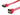 OKGEAR 36 inch SATA 3.0 Cable - Straight to Right Angle - UV Red