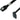 Serial ATA 3.0 600Mb/s Cable w/ Metal Latch - Straight to Left Angle - 10" - Black