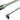 Serial ATA 3.0 600Mb/s Cable w/ Metal Latch - Straight to Right Angle - 24" - Silver Braided