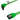 Serial ATA 3.0 600Mb/s Cable w/ Metal Latch - Straight to Right Angle - 24" - UV Green