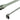 Serial ATA 3.0 600Mb/s Cable w/ Metal Latch - Straight to Right Angle - 36" - Clear Silver
