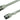 Serial ATA 3.0 600Mb/s Cable w/ Metal Latch - Straight to Straight - 24" - Silver Braided