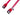 Serial ATA 3.0 600Mb/s Cable w/ Metal Latch - Straight to Straight - 24" - UV Red