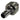 Phobya 10mm (3/8") Fitting G1/4 with O - Ring (High - Flow) - Ball Rotation - Black NickelPH-63269