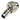 Phobya 10mm (3/8") Fitting G1/4 with O - Ring (High - Flow) - Ball Rotation - Silver NickelPH-63268