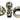 Phobya 10mm (3/8") Fitting G1/4 with O - Ring (High - Flow) - Ball Rotation - Silver NickelPH-63268