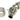 Phobya 13/10mm (10x1.5mm) Compression Fitting 45° Revolvable G1/4 - Knurling Silver NickelPH-62250
