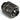 Phobya 13/10mm (10x1.5mm) Compression Fitting Outer Thread 1/4 - Knurling - Black Nickel Plated