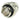 Phobya 13mm (1/2') Fitting G1/4 with O-Ring - Knurling - Short - Silver Nickel Plated