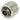 Phobya 16/10mm Compression Fitting G1/4 - Knurled - Silver Nickel