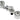 Phobya 16/10mm L Hose Connector - Compact - Silver Nickel PlatedPH-62399