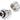 Phobya 19/13mm (1/2 - 3/4") Compression Fitting Straight G1/4 - Compact - Silver Nickel PlatedPH-62214