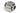 Phobya 19/13mm (1/2-3/4") Compression Fitting Straight G1/4 - Silver Nickel Plated