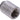 Phobya Extension G1/4 to G1/4 - 25mm - Knurled - Silver Nickel Plated