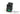 Phobya Rectangular Toggle Switch - Black with Green LED - Unipolar