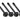 Phobya Screw UNC 6-32 x 35 Cross-Slotted Black Nickel (4pcs)
