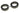 Phobya Spacer Sleeves Brass Black Nickel Plated (2 Pieces)