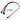 Phobya Y-Cable 3Pin Molex to 3x 3Pin Molex 60cm - UV Red