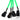 Phobya Y - Cable 3Pin Molex to 4x 3Pin Molex 60cm - UV GreenPH-81042