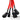 Phobya Y - cable 3Pin Molex to 4x 3Pin Molex 60cm - UV RedPH-81041