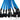 Phobya Y - Cable 3Pin Molex to 9x 3Pin Molex 60cm - UV BluePH-81051
