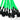 Phobya Y - Cable 3Pin Molex to 9x 3Pin Molex 60cm - UV GreenPH-81053