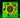 ACE 40 x 20mm LED Fan - UV Green/Yellow