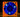 ACE 40 x 20mm LED Fan - UV Orange/Blue