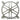 Kikboxes Spokes 1 x 120mm Radgrill - Silver Powder Coat