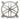 Kikboxes Spokes 1 x 120mm Radgrill - Silver Powder Coat