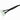 Molex Extension Cable 12" Black Sleeved