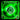 PPCS 40 x 10mm LED Fan - Green