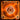 PPCS 40 x 10mm LED Fan - Orange