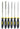 PPCS Diamond Needle File Set 3x150mm - 6 Pack