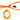 PPCS Flexible EL Wire Flash Neon Glow Light With 12V controller 1 Meter Sleeved - OrangePPCS-EL-1-OR