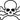 PPCS Premium Applique - Skull & Crossbones Outlined
