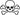 PPCS Premium Applique - Skull & Crossbones Outlined